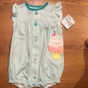 Ice cream romper from Carters NWT 6months